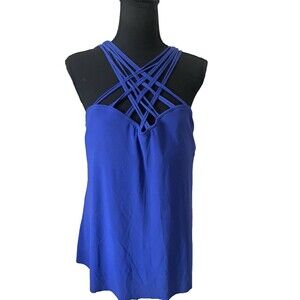 Magicsuit TWILIGHT‎ BLUE Divine Morgan High Neck TANKINI Bathing TOP US 16